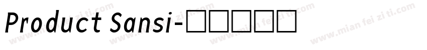 Product Sansi字体转换